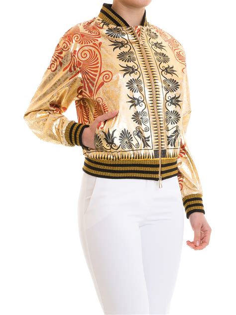 versace bomberjacke herren gold|Versace Bomberjacken & Blousons online kaufen .